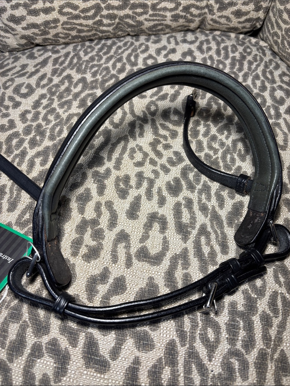 NWT* Vespucci plain raised crank Noseband (missing chin pad) cob size - Picture 9 of 11